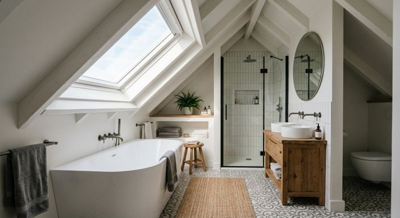 Attic Bathroom Remodeling in Mystic, CT