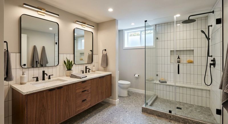 Basement Bathroom Remodeling in Mystic, CT